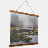 Flüstern eines Misty Brook Wandteppich Mit Holzrahmen (Gewinkelt)