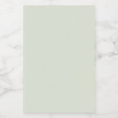 Flüstern Grün Einfarbig Lebensmitteletikett (Einzelnes Label)
