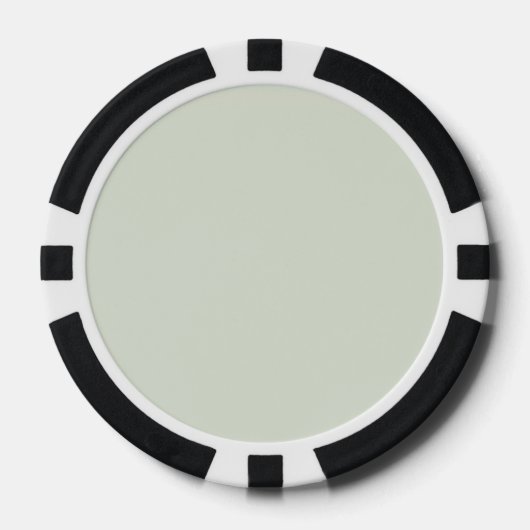 Flüstern Grün Einfarbig Pokerchips (Vorderseite)