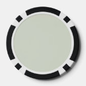 Flüstern Grün Einfarbig Pokerchips (Rückseite)