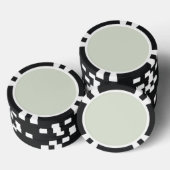 Flüstern Grün Einfarbig Pokerchips (Stapel)