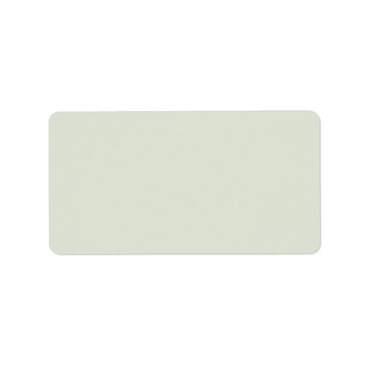 Flüstern Grün Solid Farbe Adressaufkleber (Vorne)