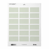 Flüstern Grün Solid Farbe Adressaufkleber (Vorne)