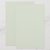 Flüstern Grün Solid Farbe Briefpapier (Vorne/Hinten)