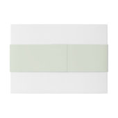 Flüstern Grün Solid Farbe Einladungsbanderole (Rückseitenbeispiel)