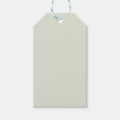 Flüstern Grün Solid Farbe Geschenkanhänger (Vorderseite)