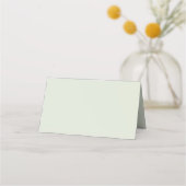 Flüstern Grün Solid Farbe Platzkarte (Rückseite)