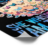 Flüstern hielt dem Sturm nicht stand Poster (Ecke)