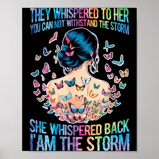 Flüstern hielt dem Sturm nicht stand Poster (Vorne)