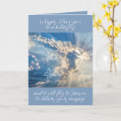 Flüstern Ich Liebe Sie zu einem Schmetterling-Beil Karte (Gelbe Blume)