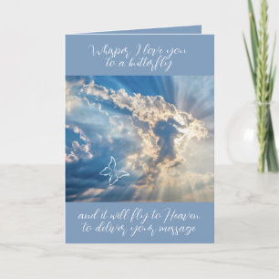 Flüstern Ich Liebe Sie zu einem Schmetterling-Beil Karte