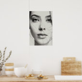 Flüstern im Blick Poster (Küche)