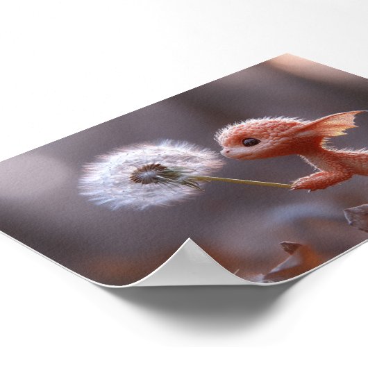 Flüstern im Breeze Print & Download Poster (Ecke)