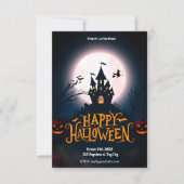 Flüstern im dunklen Halloween Einladung (Vorderseite)