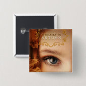 Flüstern im Herbst-Knopf Button (Vorne & Hinten)