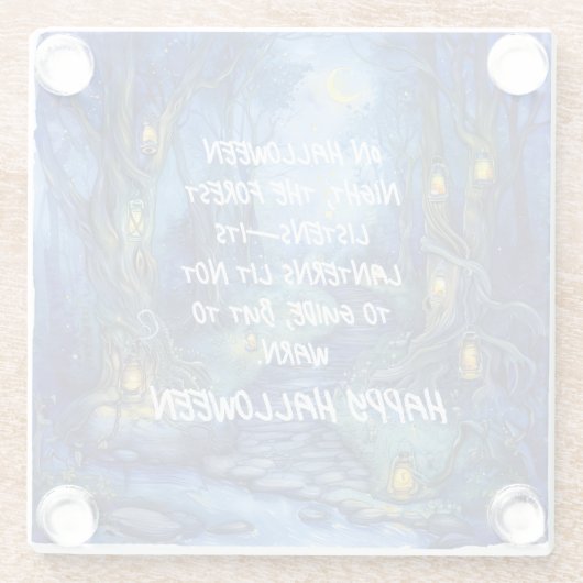 Flüstern im Hollow - The Lantern Path Glasuntersetzer (Rückseite)