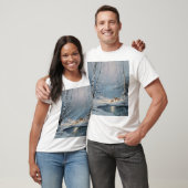 Flüstern im Schnee – Winterwald mit Rehen T-Shirt (Unisex)