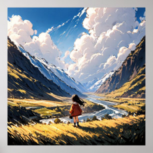 Flüstern im Tal: Eine Anime-Reise Poster