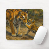 Flüstern im Wald - Tiger und Cub im Wald Mousepad (Mit Mouse)