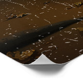 Flüstern in der Dunkelheit, geistreiche Schwung im Poster (Ecke)