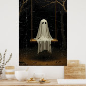 Flüstern in der Dunkelheit, geistreiche Schwung im Poster (Küche)