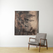 Flüstern in der Dunkelheit: Schreckliche Friedhof- Wandteppich (Beispiel (Horizontal))