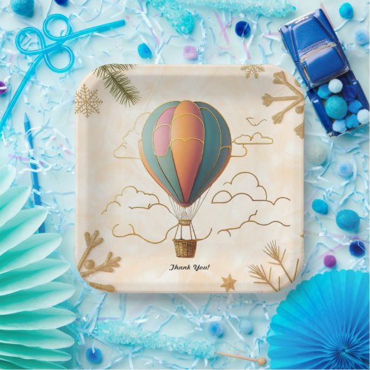 "Flüstern in der Luft" Pappteller (Party)