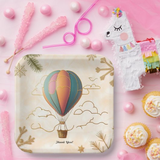 "Flüstern in der Luft" Pappteller (Party)