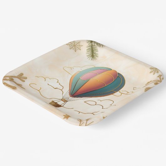 "Flüstern in der Luft" Pappteller (Gewinkelt)