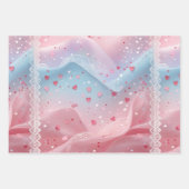 Flüstern in Spitze Geschenkpapier Set (Vorderseite)
