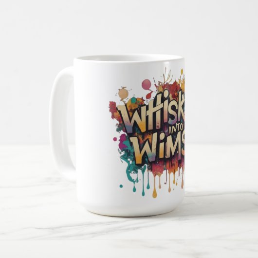 Flüstern in Whimsy Kaffeetasse (Vorderseite Links)