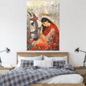 Flüstern Leinwanddruck (Insitu (Schlafzimmer))