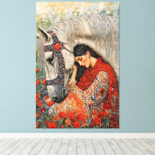 Flüstern Leinwanddruck (Insitu (Holzboden))