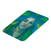 Flüstern, Meerjungfrau Fisch Surreale Fantasie Art Magnet (Linke Seite)