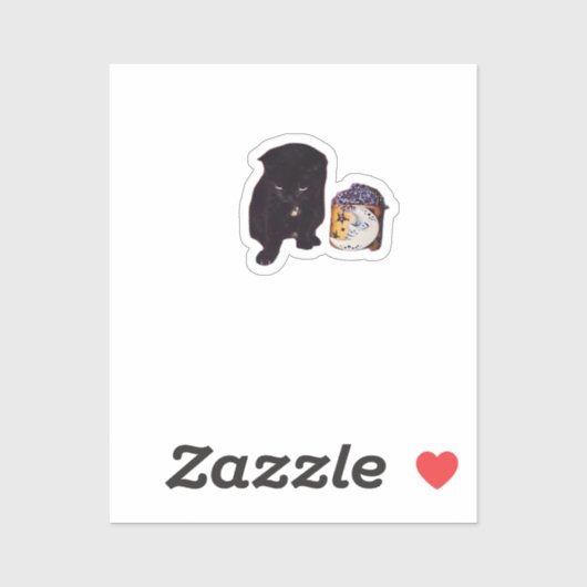 Flüstern mit Karte Aufkleber (Blatt)