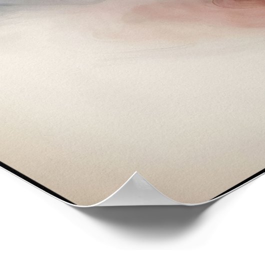 Flüstern mit Vintager Eleganz Poster (Ecke)