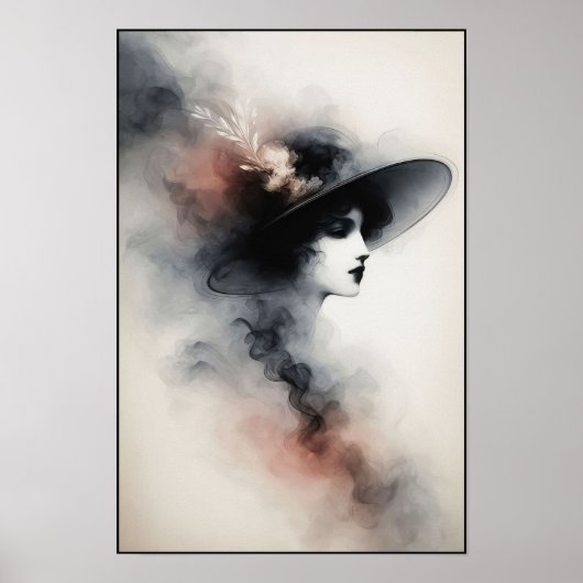 Flüstern mit Vintager Eleganz Poster (Vorne)