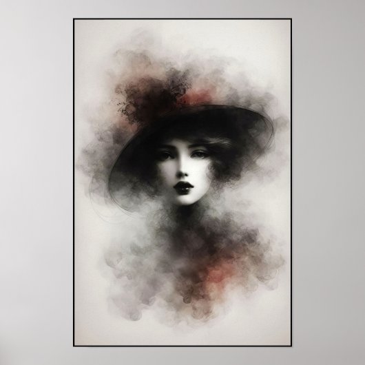 Flüstern mit Vintager Eleganz Poster (Vorne)