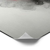 Flüstern mit Vintager Eleganz Poster (Ecke)