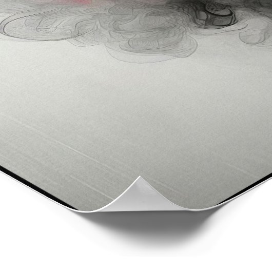 Flüstern mit Vintager Eleganz Poster (Ecke)