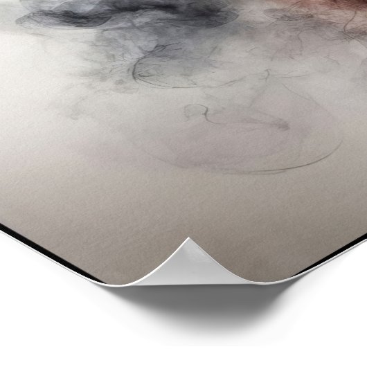 Flüstern mit Vintager Eleganz Poster (Ecke)