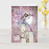 Flüstern Mond-der feenhaften Gruß-Karte Karte (Gelbe Blume)