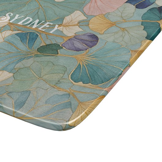 Flüstern Pastel Gingko Schneidebrett (Ecke)