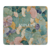 Flüstern Pastel Gingko Schneidebrett (Vorderseite)