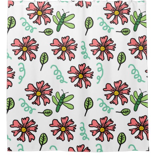 Flüstern Petals Duschvorhänge Duschvorhang (Vorderseite)