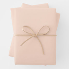 Flüstern Pfirsichfarben Geschenkpapier Set
