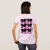 Flüstern-rosa T - Shirt-Medium T-Shirt (Schwarz voll)