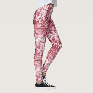 Flüstern (rot) leggings