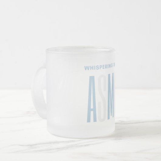 Flüstern ruhiger ASMR Mattglastasse (Vorderseite Links)