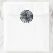 Flüstern Runder Aufkleber (Tasche)